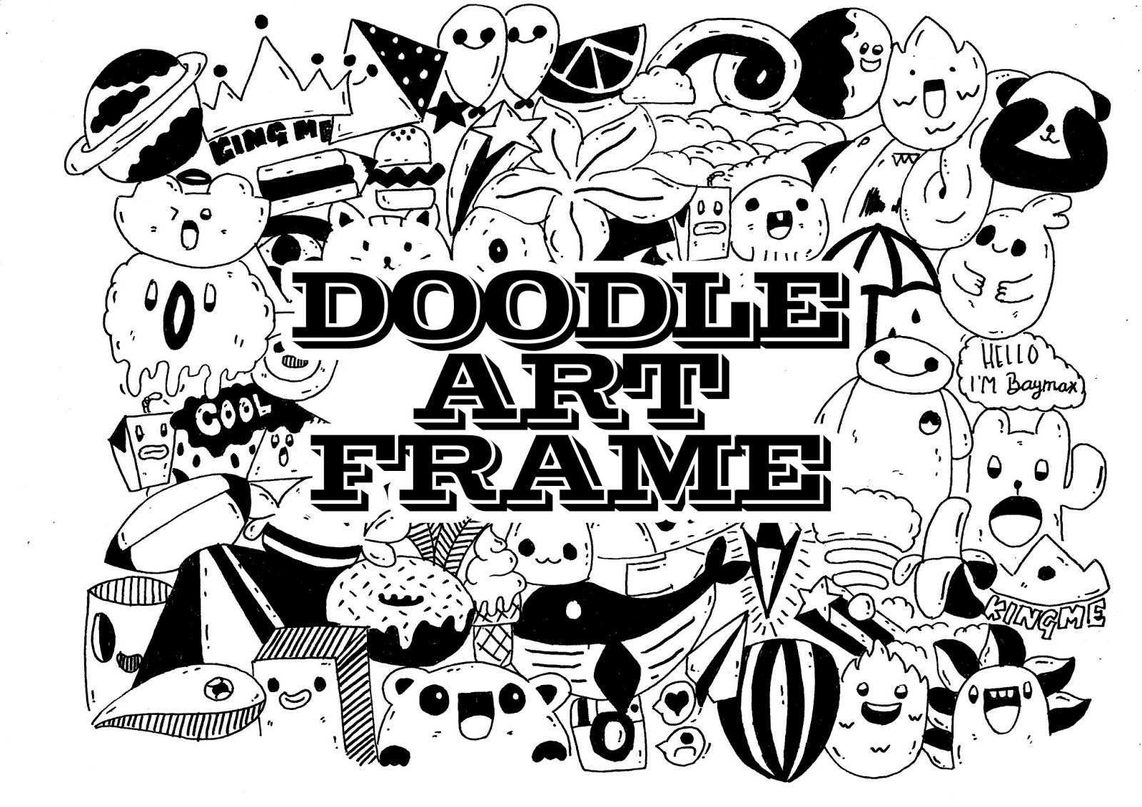 JASA PEMBUATAN DOODLE ART TANGERANG DOODLE ART FRAME