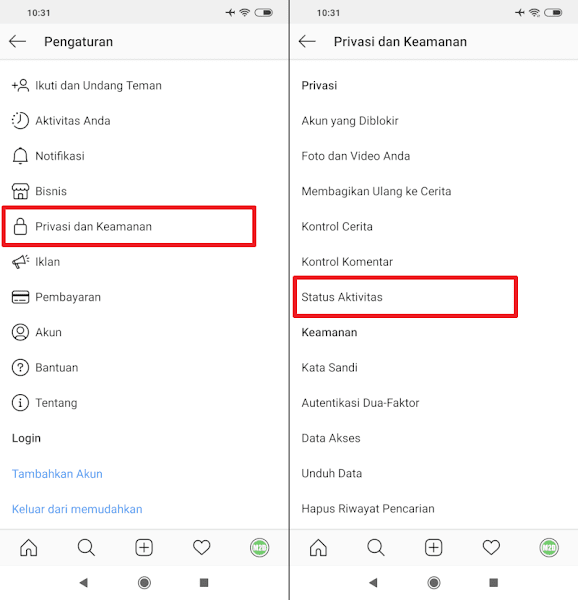  kini direct message di Instagram juga dilengkapi dengan fitur  Teknik Menyembunyikan Status Online di Instagram Direct Message