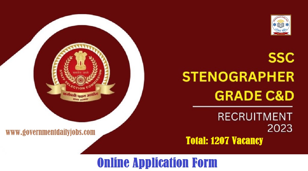 SSC STENOGRAPHER GRADE C & D RECRUITMENT