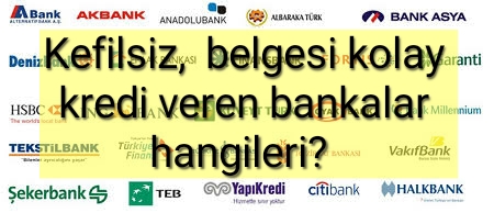  kolay kredi veren bankalar