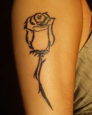 rose tribal arm tattoos designs