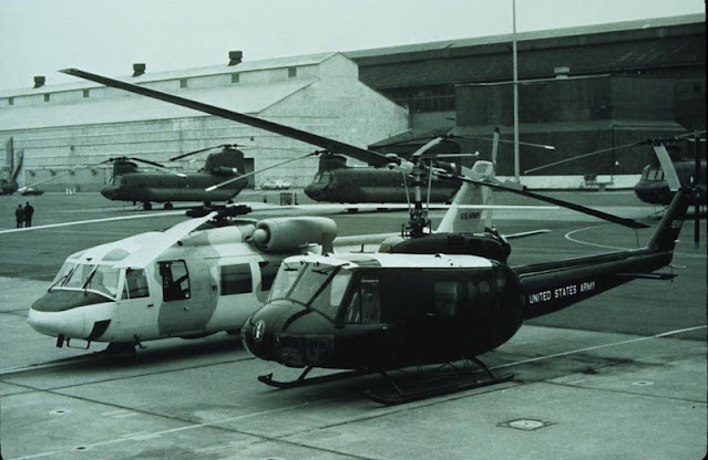 YUH-61 next to a UH-1 Huey