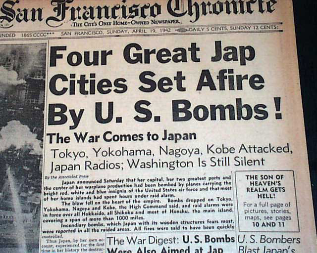 San Francisco Chronicle 19 April 1942 worldwartwo.filminspector.com