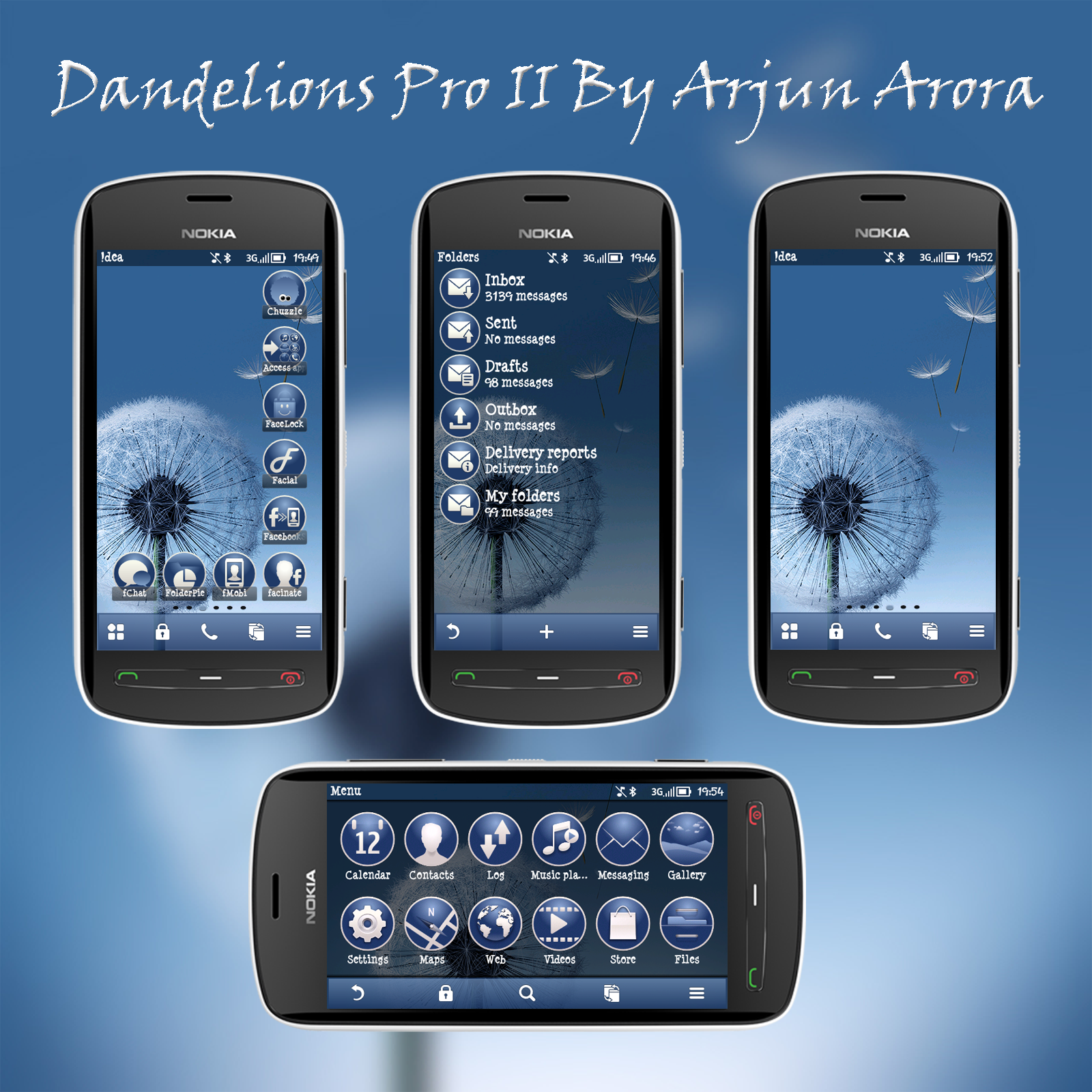 Symbian Belle/FP1 Theme # 1791 - Dandelions & Old Village By Arjun ...