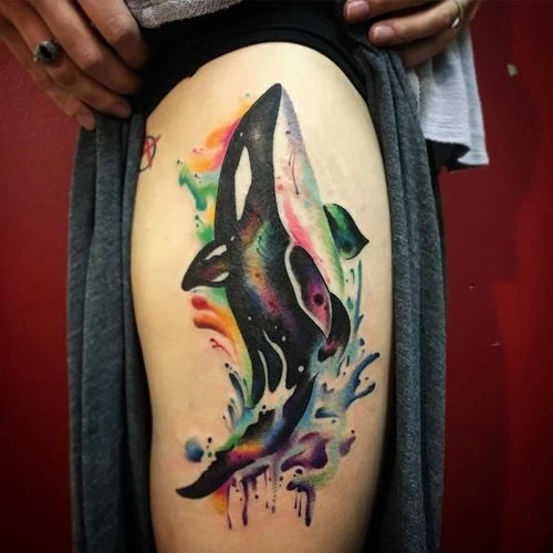 Tatuaje de una orca