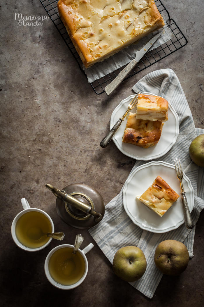Tarta Mattonella de manzana y ricotta