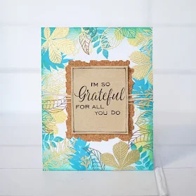 Sunny Studio Stamps: Elegant Leaves Grateful For You Card by Lexa Levana