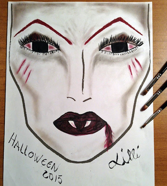 Halloween Face Chart