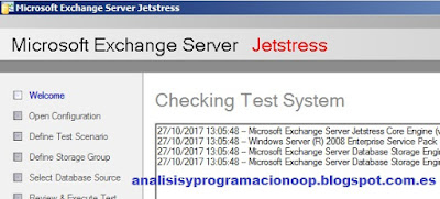 Probando Microsoft Exchange con Jetstress