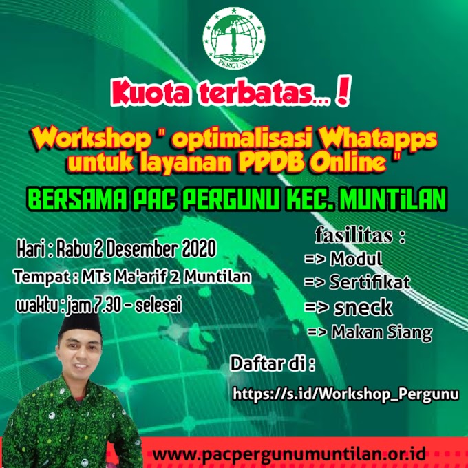 Workshop Optimalisasi Whatsapp Untuk Layanan PPDB Online