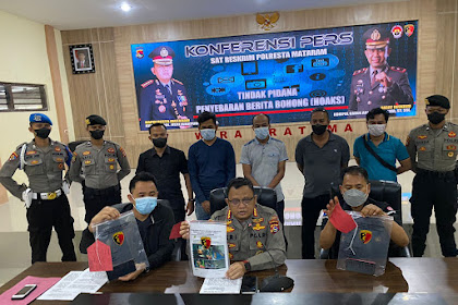 Sebar Informasi Hoax, Dua Pria Asal Lombok Barat Diamankan Polresta Mataram 