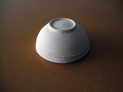 Image of small clay bisqued bowl