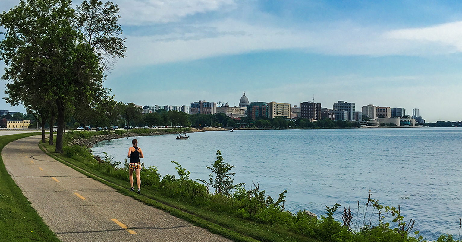 Along the Capital City State Trail in Madison WI