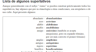 http://usoadecuadodelalenguaescrita.blogspot.com.es/2009/12/listas-superlativos.html