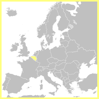 Mapa Bélgica