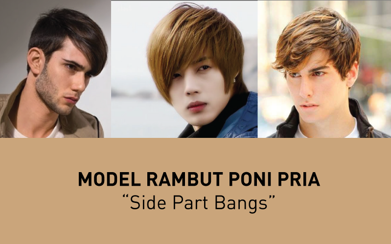  Model  Rambut  Poni Pria Side  Part Bangs  kang Rahman Auf