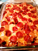 Gluten Free Sausage and Pepperoni Pizza Casserole