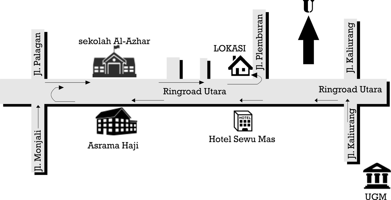 Contoh Denah Dari Rumah Ke Sekolah Dalam Bahasa Inggris Desain