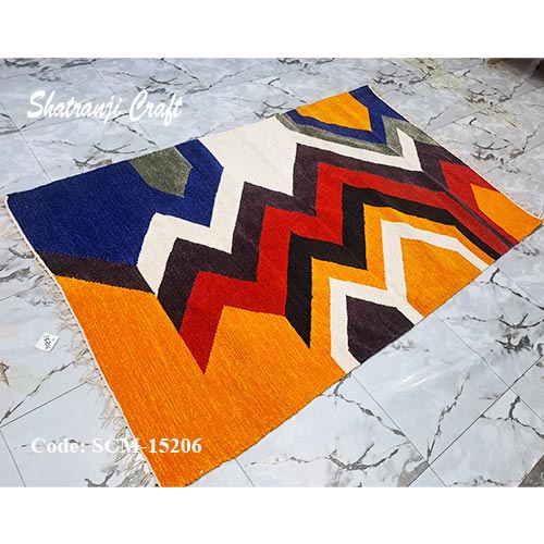 Traditionally Sastranji floormat (3'x5' feet) carpet rug in Rangpur Craft শতরঞ্জি দাম SCM-15206