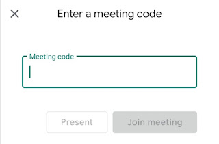 Enter your meeting code provided by teacher