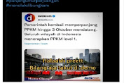 Perpanjangan PPKM untuk cegah demo kenaikan harga BBM, Ini Fakta Yang Sebenarnya (Hoax)