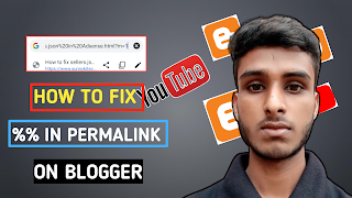 How to fix %% problem in permalink on blogger