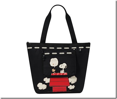 Peanuts X LeSportsac 8246 Deluxe Hailey Tote