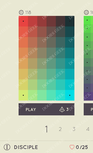 I Love Hue Disciple Level 1 Solution, Cheats, Walkthrough