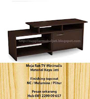 Jual mebel furniture jepara Rak Meja  TV  Jati Minimalis 