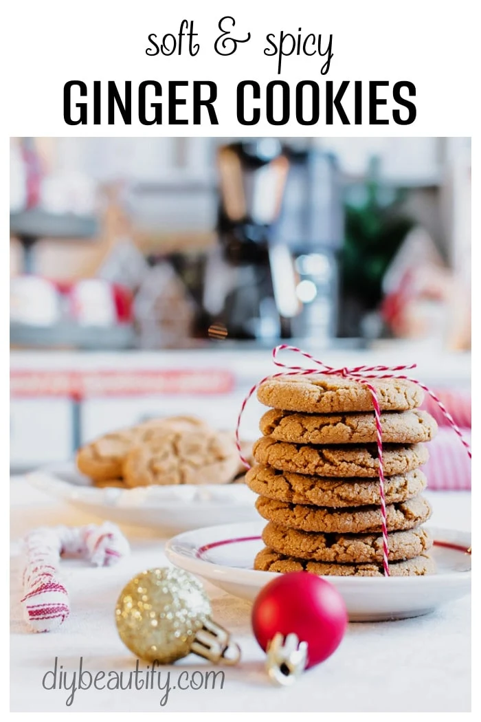 stack of ginger cookies