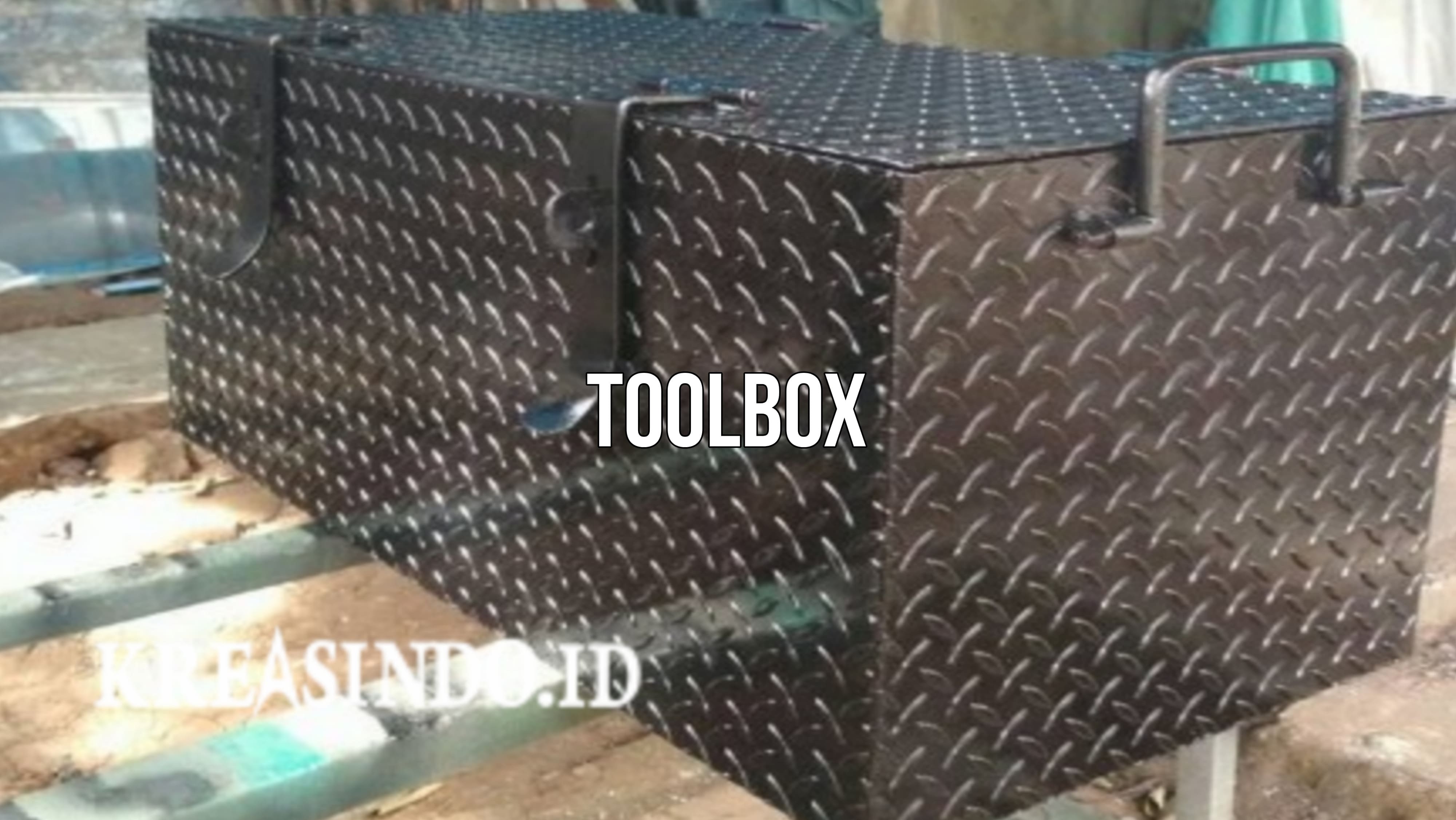 Jasa Toolbox Besi dengan Bahan Plat Bordes 3mm