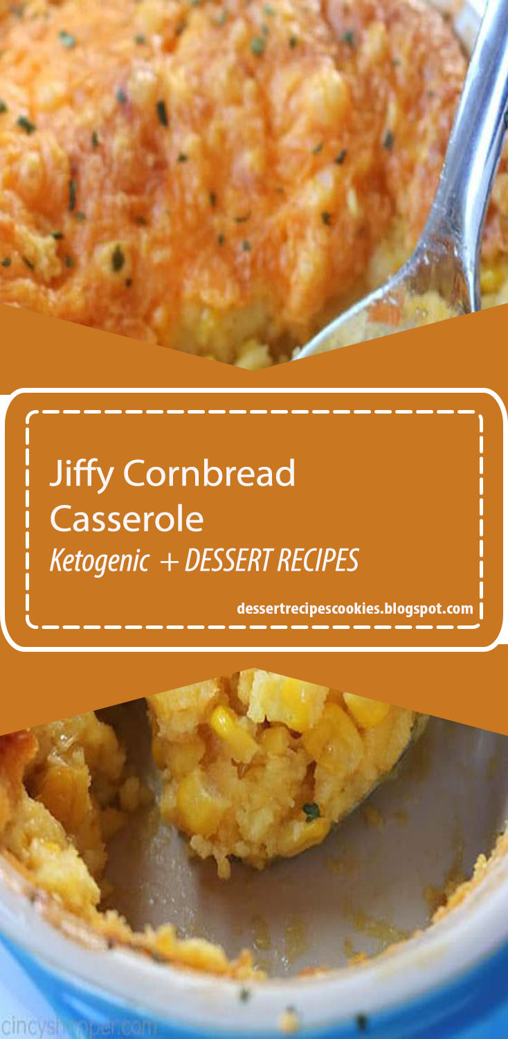 This Jiffy Cornbread Casserole is an easy side dish for your Thanksgiving or every day meals. I like to describe it as a gooey cheese cornbread. I think some might call it bread pudding. Whatever you call it, it is a perfect holiday side dish.