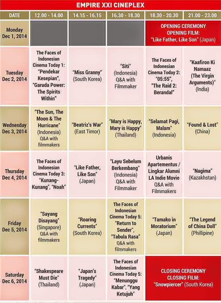 Jadwal Jogja-NETPAC Asian Film Festival JAFF#9 2014