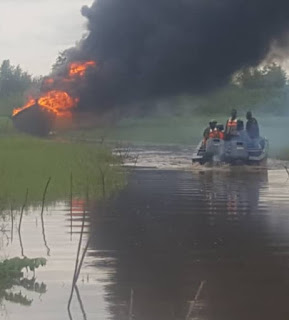15,775 Litres Of Stolen Crude Oil Interceped And Destroyed By Nigerian Navy In Ondo