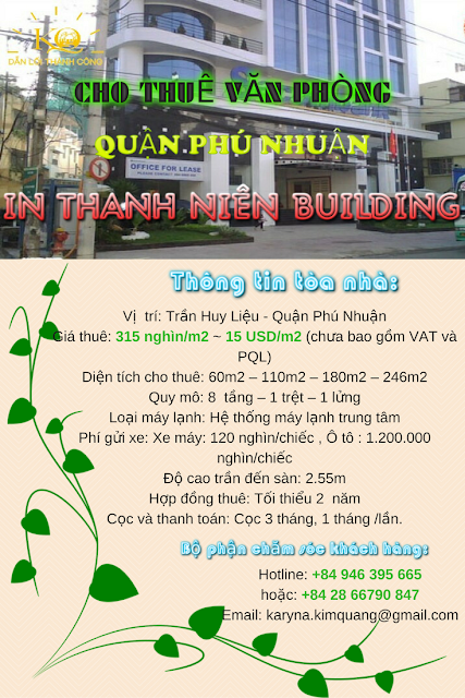 Tòa Nhà In Thanh Niên Building Văn Phòng Cho Thuê