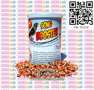 Song Booster Finch adalah pakan suplemen alami berkualitas untuk semua jenis burung Finch kesayangan Anda, diolah secara bersih dan higienis serta di oven pada suhu yang tepat dengan komposisi 100% bahan alami pilihan diperkaya multivitamin,mineral dan essential fatty acid (asam lemak omega) yang sangat berguna untuk keseimbangan kesehatan metabolisme sehingga burung selalu dalam kondisi prima