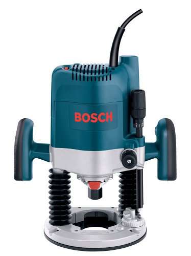 Bosch 1619EVS 15 Amp 3-1/4-Horsepower Variable Speed Plunge Base Router with 1/4-Inch and 1/2-Inch Collets
