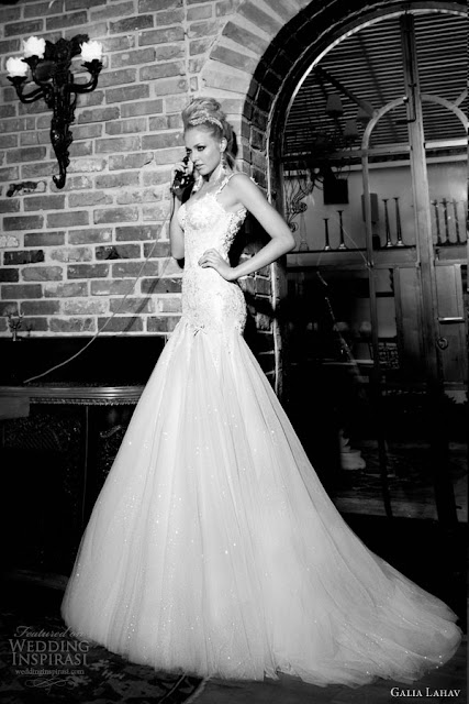 Galia Lahav mermaid lace wedding  dress 2013 2014