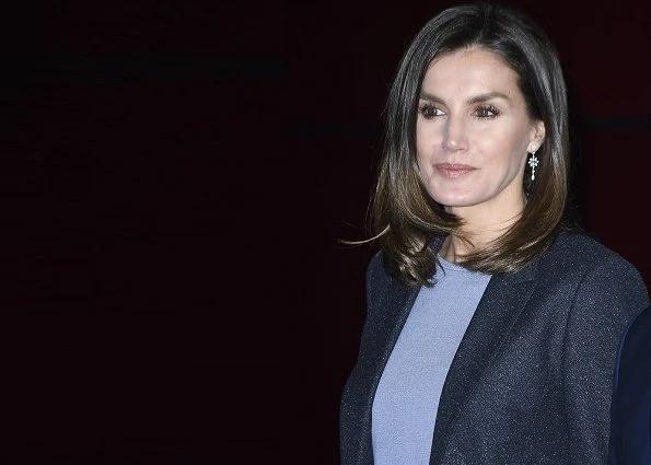 Queen Letizia wore Boss Hugo Boss Jamoli blazer and Temuna trousers