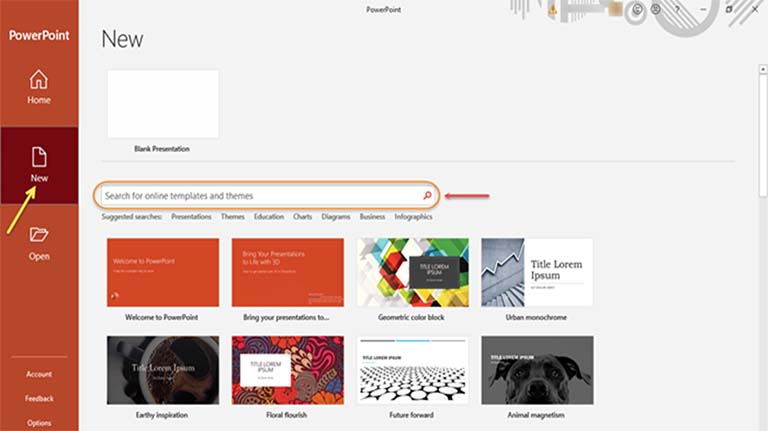 Cara Mencari Template dan Tema PowerPoint Secara Online