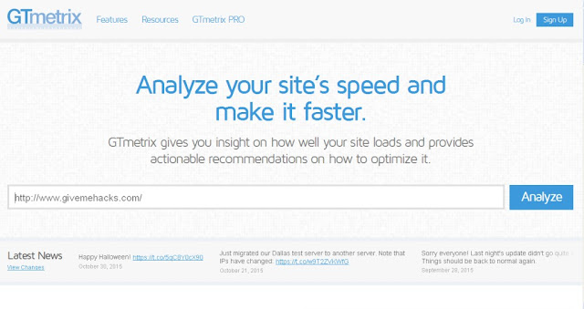 Analyze Your Site Speed For Website Optimization 