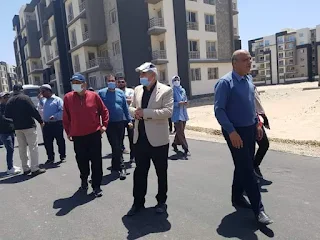 مسئولو الإسكان يتفقدون الوحدات السكنية والفيلات والمشروعات الخدمية بمدينة المنصورة الجديدة