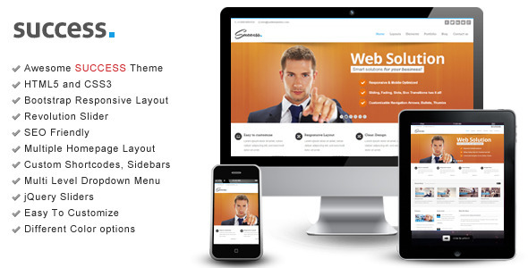 Success – Bootstrap Responsive HTML Template - Creative Site Templates
