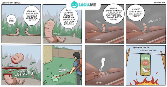 10 Meme Komik 'Kehidupan Cacing' yang Lucunya Sadis Abis