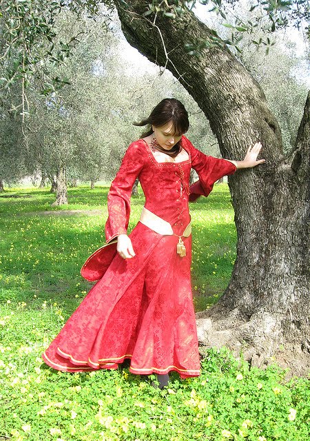 Red Medieval Wedding Dresses