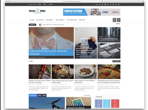 blogger template complete html