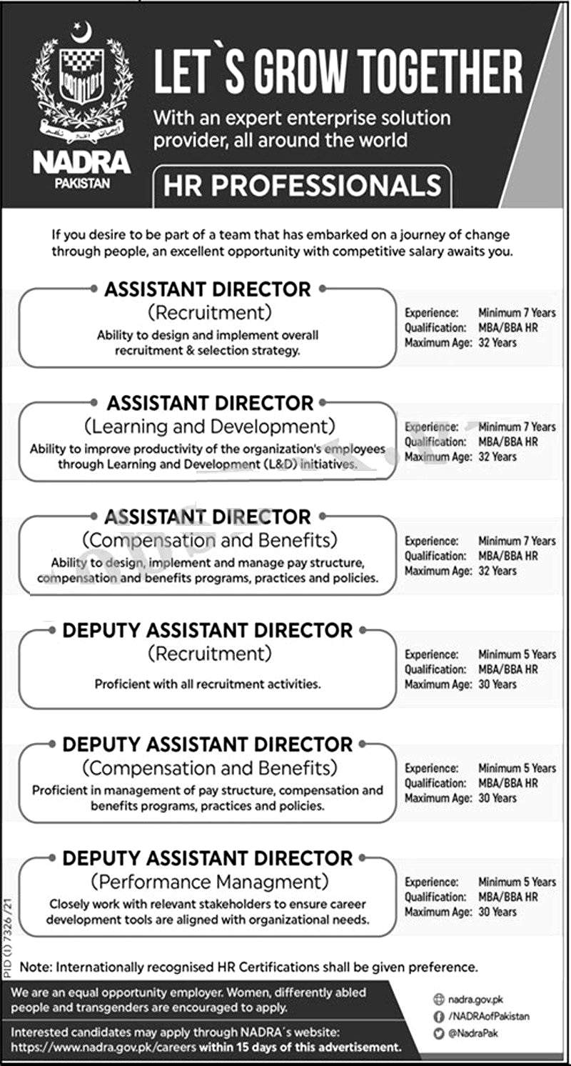 Nadra Vaccine Registration - NADRA Jobs 2022 Ministry of Interior