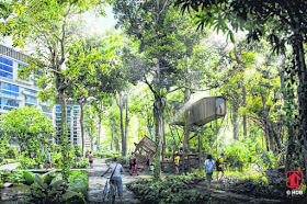 One of five Tengah public housing districts, Forest Hill district will be surrounded by the forest corridor and the town's central park.