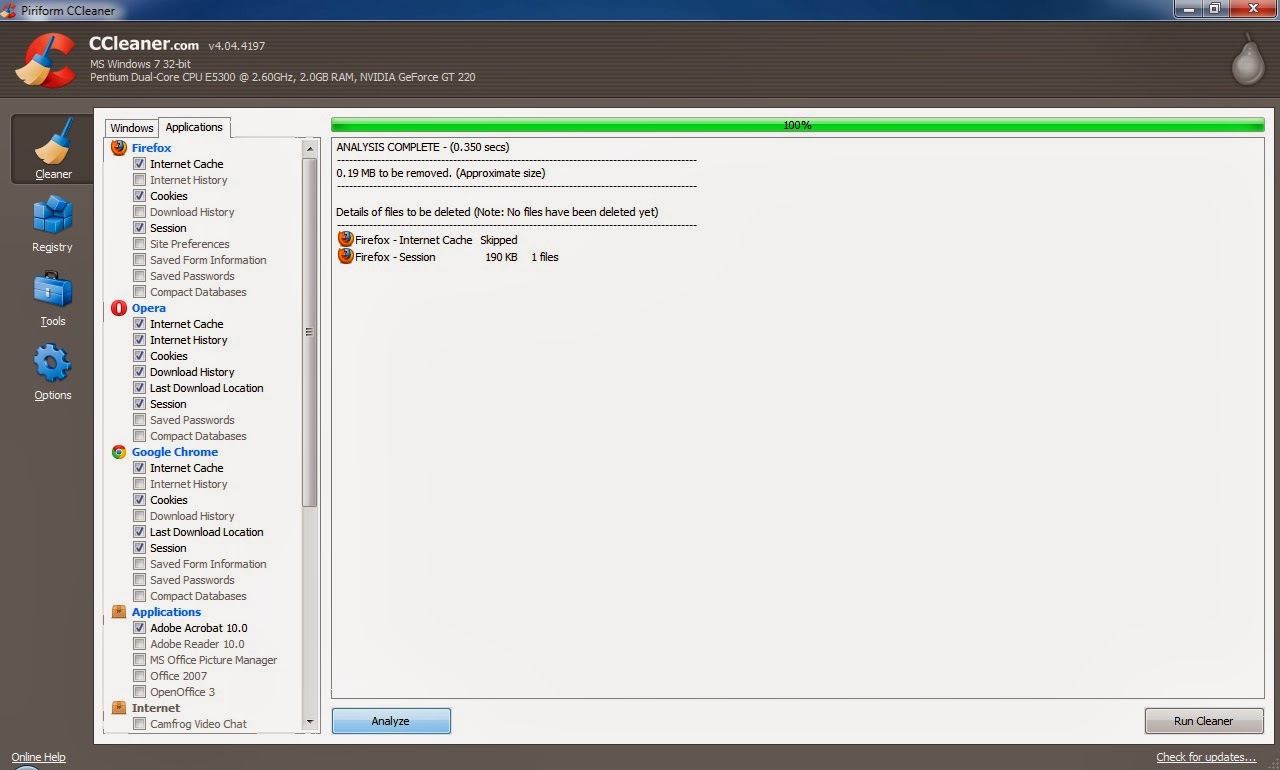 Descargar ccleaner gratis windows 7 32 bits - Microsoft security essentials ccleaner for windows 0 update sign image