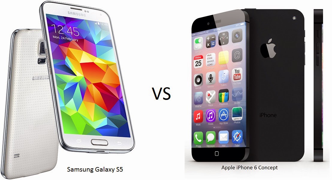 Samsung Galaxy S5 VS Apple iPhone 6: Smartphones battle it out